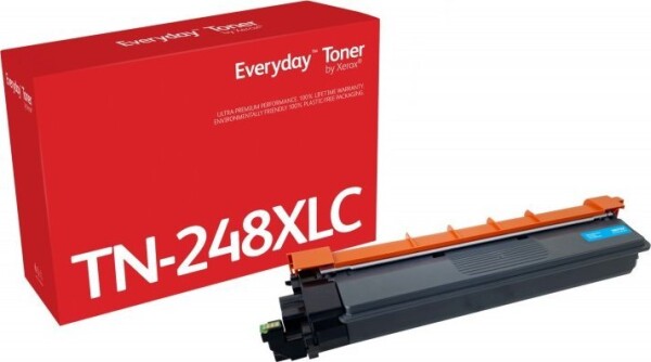 Xerox Everyday - Hohe Ergiebigkeit - Cyan - kompatibel - Box - Tonerpatrone (Alternative zu: Brother TN-248XLC) - Green World Alliance Ruckgabeprogramm - fur Brother DCP-L3520, L3560, HL-L3220, L3240, L8230, L8240, MFC-L3740, L3760, L8340, L8390