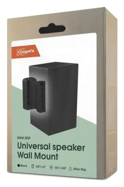Vogels SWM 3021 čierna / Nástenný držiak pre reproduktory / univerzálny (8130210)