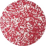 Cukrové perličky červeno-bílé 80 g - I LOVE CAKES - I LOVE CAKES