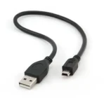 Gembird Kábel USB 2.0 A-Mini B / 5pin / 30cm / k externým HDD (ADATA, WD, ...) (CCP-USB2-AM5P-1)