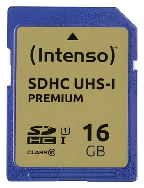 INTENSO 16 GB / Pamäťová karta SDHC / UHS-I / Class 10 / čítanie až 45 MB/s / zápis až 10 MB/s (3421470)