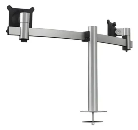 Durable Monitor Mount PRO strieborná / Stolný držiak monitora / pre 2 monitory / 21-27" / nosnosť 8 kg / VESA 100x100 (508623)