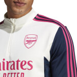 Pánska tréningová mikina Arsenal London M HT4437 ecru-ružová - Adidas S ecru - růžová