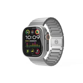 Mobile Origin Watch Titanium Band remienok pre Apple Watch 49mm/46mm/45mm/44mm strieborná (AWTB-TITAN-SLV)