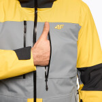 Pánska lyžiarska bunda H4Z22 žlto-čierna - 4F XXXL