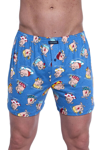 Pánske šortky 011/170 Classic plus - CORNETTE světle modrá 4XL