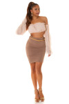 Dámska sukňa 616-1 - Kocula cappucino S/M