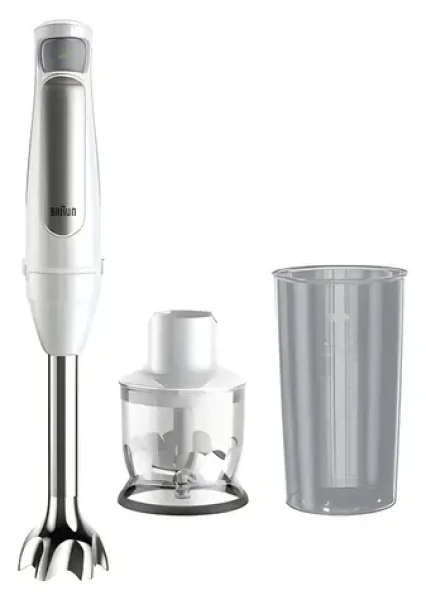 Braun MQ7020 biela / Tyčový mixér / 1000 W / nerezová noha / sekáčik 350 ml (0X22111531)