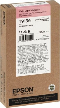 Epson Epson ink cartridge vivid light magenta T 913 200 ml T 9136N