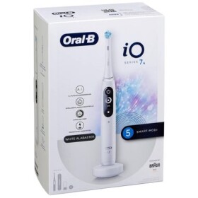 Oral-B iO 7N biela rotačná zubná kefka režimov Bluetooth časovač tlakový senzor displej puzdro