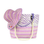 Art Of Polo Bag&Hat Tr22102-2 White/Lavender Vhodné pro formát A4