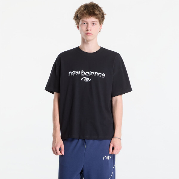 Tričko New Balance Trackside T-Shirt Black L
