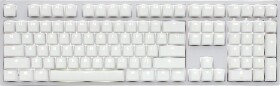 Ducky Ducky One 2 White Edition PBT Gaming Tastatur, MX-Speed-Silver, weiße LED - weiß