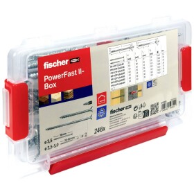 Fischer 575464 súprava skrutiek TX ocel glavanizované zinkom 245 ks; 575464