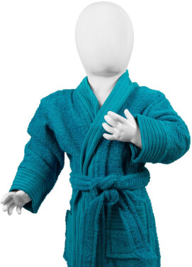 The One Froté detský župan 48.1007 tyrkysový turquoise 98/110