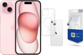Apple iPhone 15 256GB Pink (MTP73) + Etui MagCase