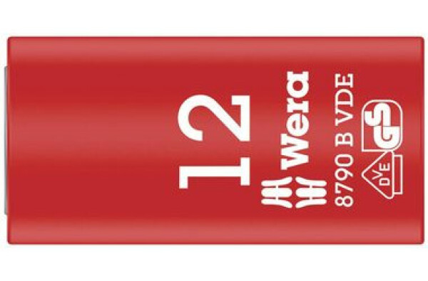 WERA 8790 B - 12 x 46 mm/ Nadstavec nástrčných hlavíc Zyklop VDE / izolovaný / s pripojovacím rozmerom 3|8 (05004956001)