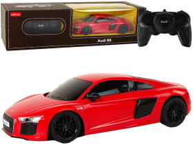 Mamido Elektrické autíčko R/C Audi R8 1:24 Rastar v červenej farbe