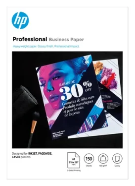 HP Prof Business Glossy / Papier do tlačiarne / lesklý / A4 / 180 g/m2 / 150 listov (3VK91A)