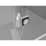 MEXEN/S - Lunar L Duo sprchovací kút dvere krídlové 100 x 80, transparent, biela 834L-100L-080P-20-00