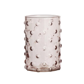 MADAM STOLTZ Pohár Dotted Light Peach 250 ml