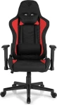 SENSE7 Spellcaster čierno-červená / Herná stolička / látka / nastaviteľné / pojazdové kolieska / nosnosť 150 kg (5902659841544)