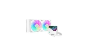DEEPCOOL LT240 WH biela / Komplet vodného chladenia / 2x 120mm / ARGB / 2400 RPM / 38.71 dB (R-LT240-WHAMNC-G-1)
