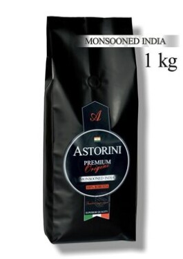 Astorini Premium Monsooned India 1 kg / Zrnková káva / 100% Robusta (8595631702116)