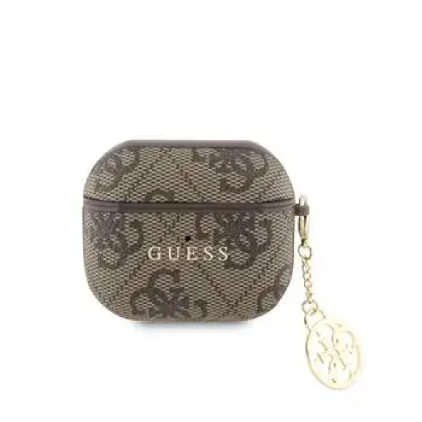 Guess 4G PU Charm Puzdro pre AirPods 3 Brown (57983129999)