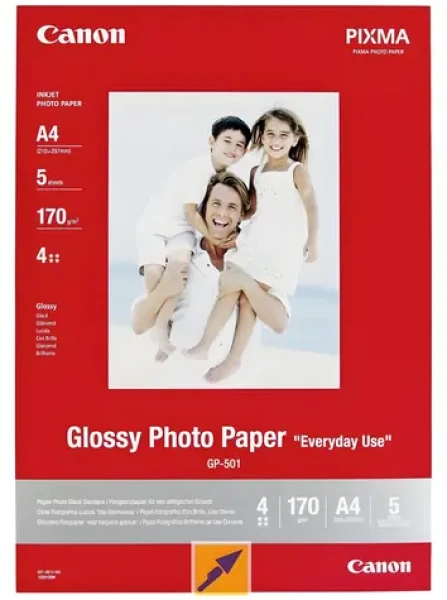 Canon GP-501 / Fotopapier / lesklý / 10x15 cm / 5 listov / 210 g/m2 (0775B076)