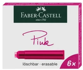 Faber-Castell Náplne do guličkového pera / 6ks / ružová (185508)