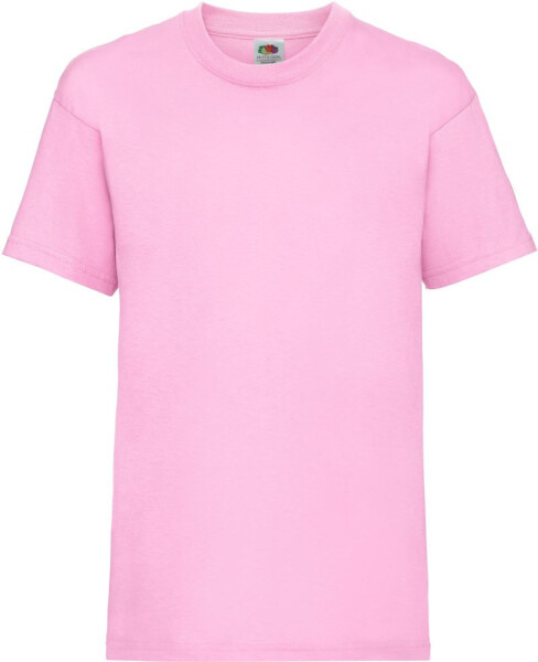 Fruit of the Loom Kids Valueweight T Detské tričko 16.1033 svetloružové light pink 128