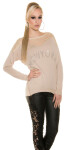 Trendy Koucla pulli NEWYORK with rhinestones Einheitsgroesse