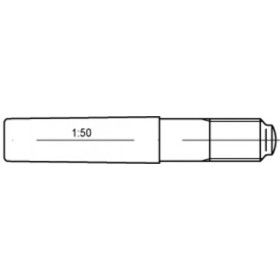 TOOLCRAFT TO-5437068 kužeľový kolík 10 mm ocel 10 ks; TO-5437068