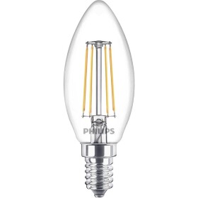 Philips LED 77761600 LED En.trieda 2021 F (A - G) E14 4.3 W = 40 W teplá biela (Ø x d) 3.5 cm x 9.7 cm 2 ks; 77761600