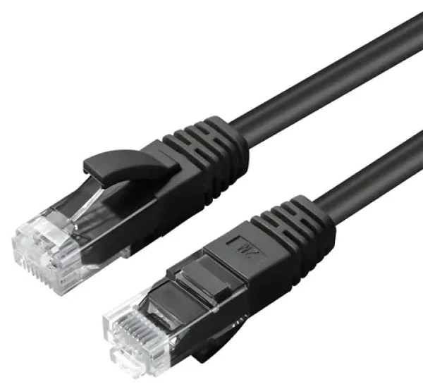 MicroConnect CAT6A U/UTP 1.5m čierna / Patch kábel / LSZH (MC-UTP6A015S)
