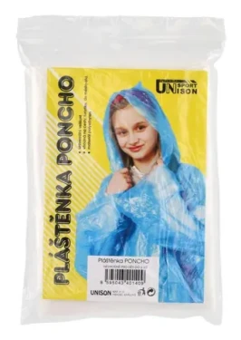 Unison Pláštenka Poncho univerzálna veľkosť / Pláštenka / Plast / Odporúčaný vek 3+ / v sáčku 10×12 cm