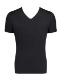 Pánské tričko GO V-Neck Slim Fit - BLACK - černá 0004 - SLOGGI BLACK S