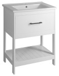 AQUALINE - ZUNO 65 keramické umývadlo nábytkové 65x45cm, biela 9065
