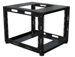 Lanview Open Frame D=584mm čierny / Otvorený rám / 19" / 8U / nosnosť 30 kg / IP20 (LVN-OPEN-8U-BL)