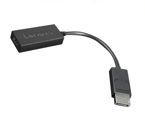Lenovo adaptér DisplayPort na HDMI 2.0b čierna / Redukcia / 4K 60Hz / 0,225 m (4X90R61023)