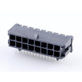 Molex vstavaná pinová lišta (štandardná) Počet pólov 16 Raster (rozteč): 3.00 mm 430451602 1 ks Tray; 430451602