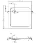 MEXEN/S - Pretória sprchovací kút 100x100, transparent, chróm + sprchová vanička vrátane sifónu 852-100-100-01-00-4070