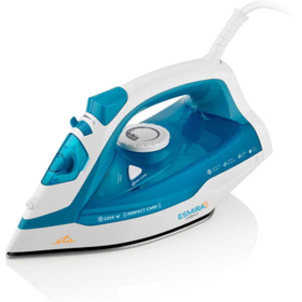 Eta ETA Iron Esmira ETA027390000 Steam Iron, 2200 W, Water tank capacity 380 ml, Continuous steam 40 g/min, Turquoise