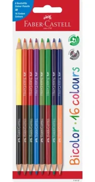 Faber-Castell Bicolor - Pastelky - papierová krabička 8 ks (116197)