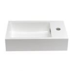 Nábytkové umývadlo Naturel Verona 46x26 cm s otvorom pre batériu VE4626 VE4626
