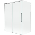 MEXEN/S - Rox vaňová zástena 2-krídlová posuvná 120 + 70 x 150, transparent, chróm 8C9-120-070-01-00