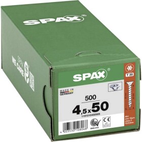 SPAX R 88091 Senkkopf/T-STAR 1191010450505 skrutka do dreva 4.5 mm 50 mm T-STAR plus ocel WIROX 500 ks; 1191010450505