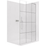 CERANO - Sprchová zástena Walk-in Onyx L-pravá vzpera - 8 mm - chróm, industriálne sklo - 90x200 CER-8050BD1337