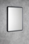 AQUALINE - SWIDA zrkadlo s LED osvetlením 60x80cm, dotykový senzor, stmievateľné, čierna mat SW060